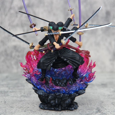 One Piece 14cm Zoro Action Figure Anime Figure Asura Roronoa Zoro Statue Action Figure Collection Model Kid Toy for Xmas Gifts - Otaku Legends Store