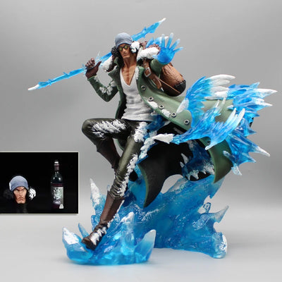 One Piece Action Figure Aokiji Kuzan Anime Figures 2 Heads 30cm Gk Figurine Pvc LED Luminous Model Statue Collection - Otaku Legends Store