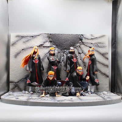 Anime Naruto Six Paths of Pain Figure Shippuden Statue GK NARUTO Models Pain Action Figure Model PVC Collectible Ornament Toys - Otaku Legends Store