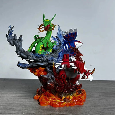 35cm/13.78in Pokemon Anime Figure Groudon Kyogre Rayquaza Action Figures Pvc Collection Model Toys for Childre Gifts - Otaku Legends Store