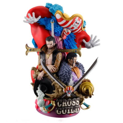 MegaHouse Genuine!!! One Piece - Douke No Buggy  Dracule Mihawk  Sir Crocodile  Puchirama DX  Log Box Re Birth 03 Cross Guild - Otaku Legends Store